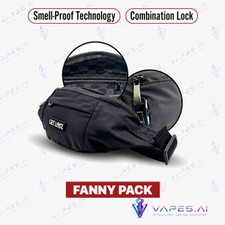 Smell Proof Premium Fanny Pack by Get Lost - Black