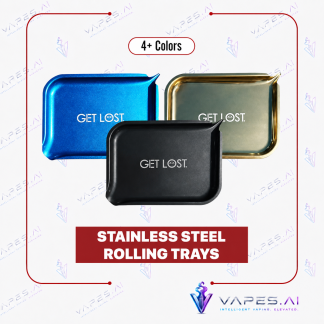 Premium Stainless Steel Rolling Tray by Get Lost